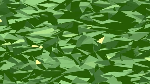 Abstract low poly triangles waving, geometric 3D loop. Stock Footage 340133095