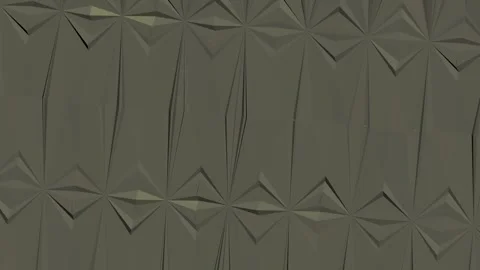 Abstract low poly triangles waving, geometric 3D loop. Stock Footage 340844407