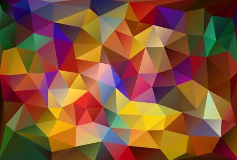 Abstract low poly vector background. Pattern of triangles. Polygonal design.  Stock Illustration