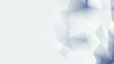 Abstract Low Poly White 3D Surface in loopable Background Animation. Stock Footage 241797655