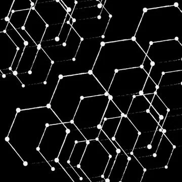 Abstract low poly white bright technology vector background Stock Illustration