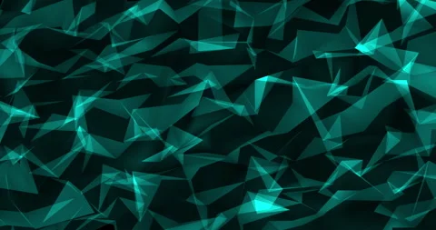 Abstract Low-polygon triangle, Geometric Surface pattern. Connecting lines Stock Footage 285846624