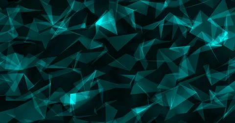 Abstract Low-polygon triangle, Geometric Surface pattern. Connecting lines Stock Illustration