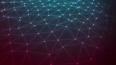 Abstract Low Polygons Motion Technology Background Stock Footage 141134514