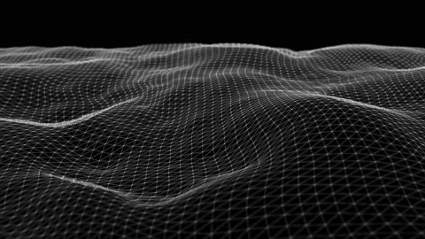 Abstract Low Polygons Shapes Background Fractal Loop Stock Footage 146392317