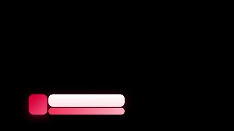 Abstract Lower third element with red and pink rounded rectangular .. Stock Footage 346073014