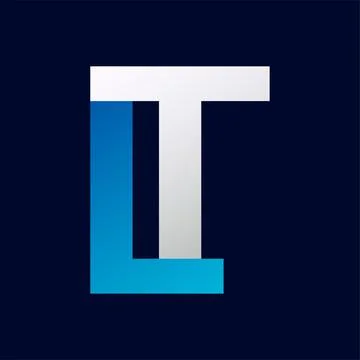 Abstract LT letter logo design template. Vector Logo Illustration. Stock Illustration