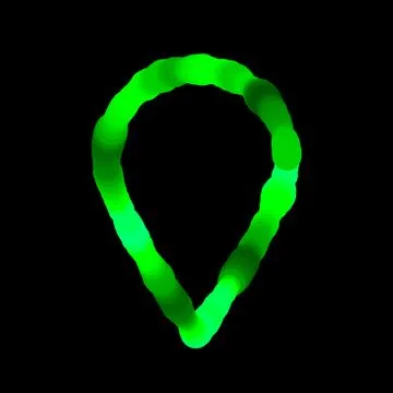 Abstract luminance map marker. Isolated on black background. Vector illustrat Stock Illustration