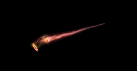 Abstract luminous colored line flying in the dark. For a dark background 스톡 일러스트