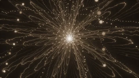 Abstract luminous drawing on a brown background Stock Footage 317606441