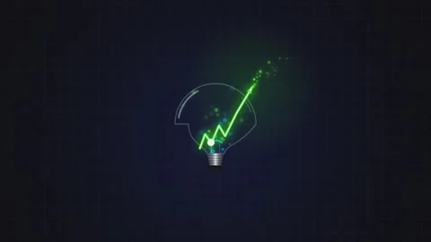 Abstract Luminous Growth - Dynamic Canvas Graphic Seamless Loop wit Video stock 340874896