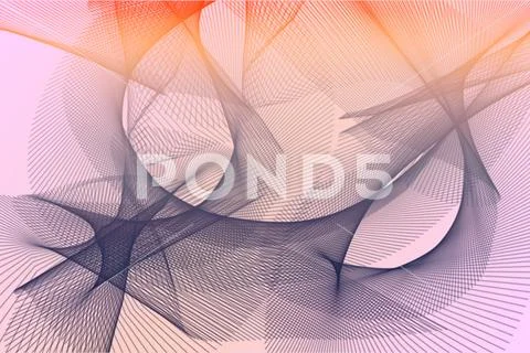 Abstract Luminous Line Background With Vibrant Color Flow PSD Template