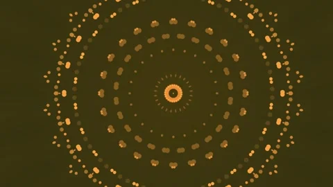 Abstract luminous particles move in liquid flow form kaledoscopic structures. Stock Footage 336585122