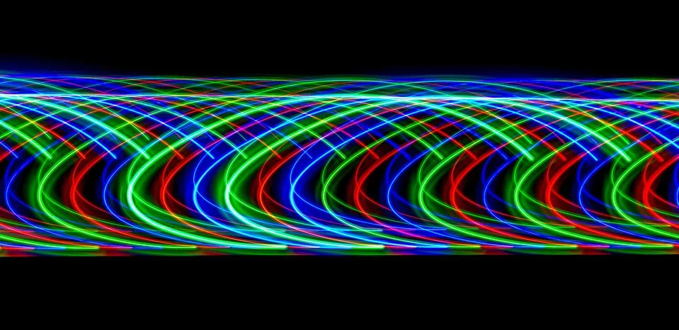 Abstract luminous pattern in the night Stock Photos