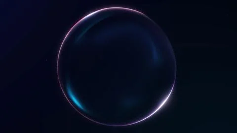 Abstract luminous sphere formed by blue flowing fibers with futuristic sci-.. 스톡 일러스트