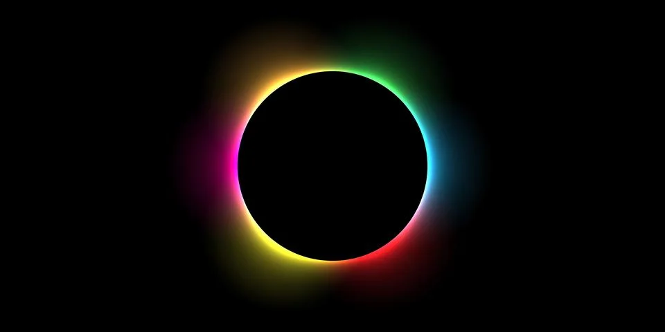 Abstract Lunar Eclipse Gradient Illustration Smooth gradient vector inspire.. Ilustração Stock