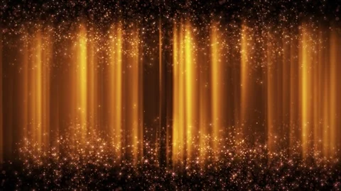 Abstract luxurious background for opening or awarding. Gold glitter particles Stock Footage 278225703