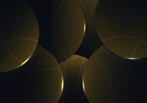 Abstract luxurious pattern of rounded circles template design decoration. Stock-Illustration