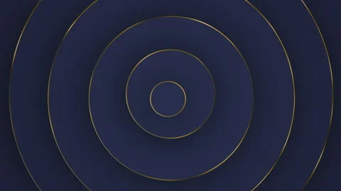Abstract Luxury backgrounds whith circles. Blue and gold Stock Footage 160152841