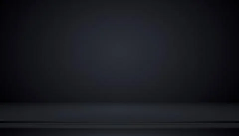 Abstract luxury black gradient with border vignette background Studio backdrop - Stock Illustration