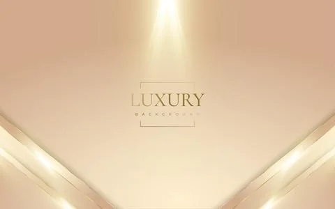 Abstract Luxury Gold Background with Light Rays Effect Stock Illustration