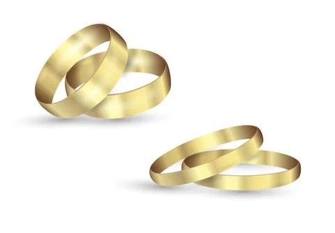 Abstract luxury golden ring. Vector light circles and spark light effect. Stock Illustration