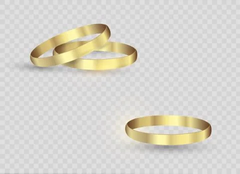 Abstract luxury golden ring. Vector light circles and spark light effect. Stock Illustration