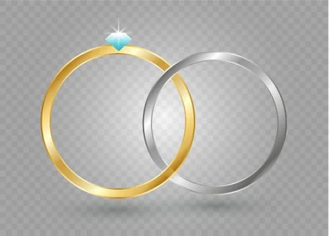 Abstract luxury golden ring. Vector light circles and spark light effect Stock Illustration