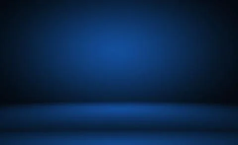 Abstract Luxury gradient Blue background. Smooth Dark blue with Black vignette Illustrazione stock
