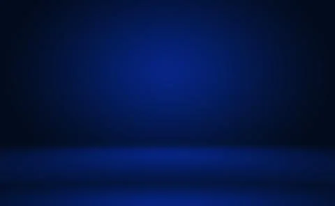 Abstract Luxury gradient Blue background. Smooth Dark blue with Black vignette Illustrazione stock