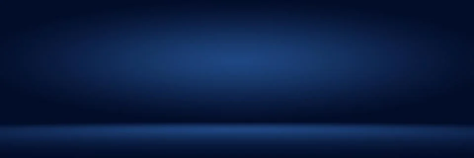 Abstract Luxury gradient Blue background. Smooth Dark blue with Black vignette Illustrazione stock