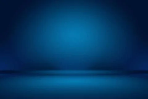 Abstract Luxury gradient Blue background. Smooth Dark blue with Black vign... Stock Photos