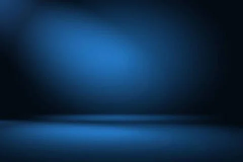 Abstract Luxury gradient Blue background. Smooth Dark blue with Black vign... Stock Photos