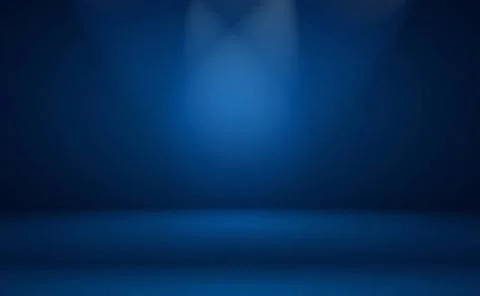 Abstract Luxury gradient Blue background. Smooth Dark blue with Black vign... Stock Photos