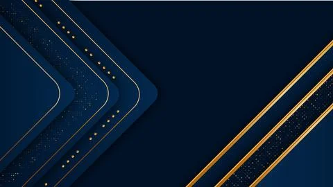 Abstract luxury multiple triangle shape with gold dots and premium lines, d.. Stock Illustration