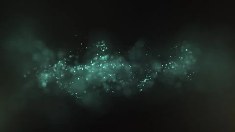 Abstract luxury particles in motion with wave energy. futuristic Stock Footage 282962556