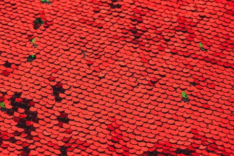 Abstract luxury red background with sequins sequins. Template for modern Stock Photos