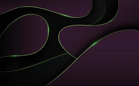 Abstract luxury style of smooth shape gradient blue template. Stock-Illustration