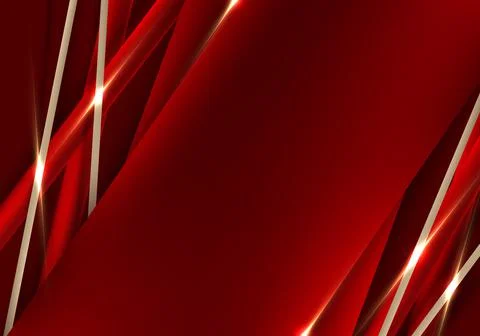 Abstract luxury style template background red strripes decoration golden line Stock Illustration