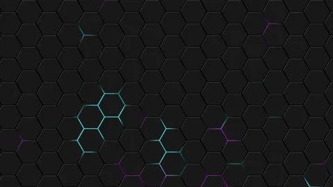 Abstract luxury technology background with hexagonal pattern Stock Footage 211860078