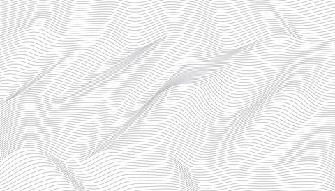 Abstract luxury white wave line background. Graphic vector flat design style. Stock Illustration