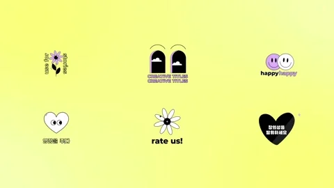 Abstract Lyric Titles for After Effects After Effects stock