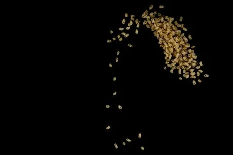 Abstract macaroni falling. Stock Photos