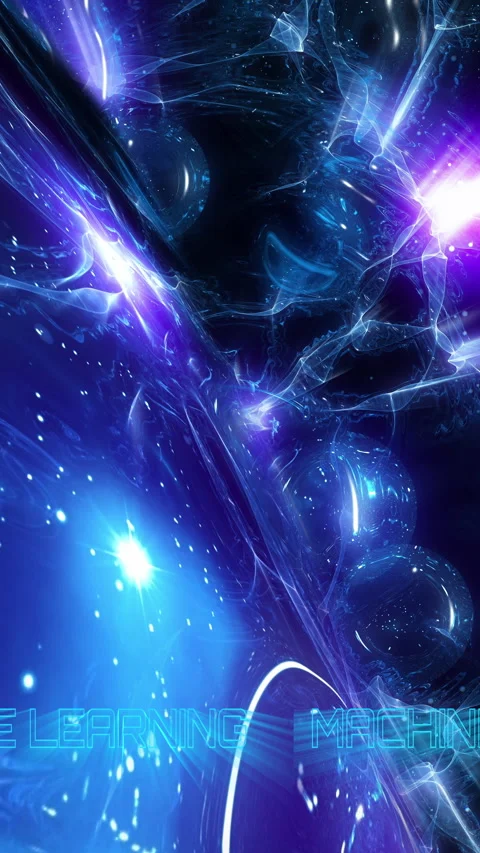 Abstract machine learning artificial intelligence concept Stock Footage 341698429