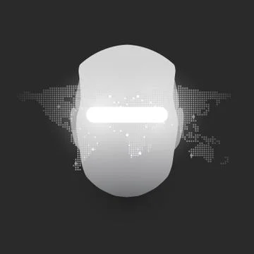 Abstract Machine Learning, Artificial Intelligence and Networks Design Concept  Stock Illustration