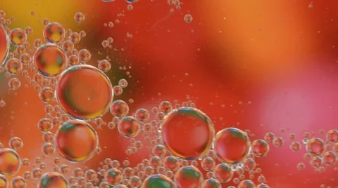 Abstract macro background with flowing water and oil Stock Footage 59841627