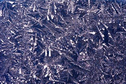 Abstract macro background with ice crystals Foto stock