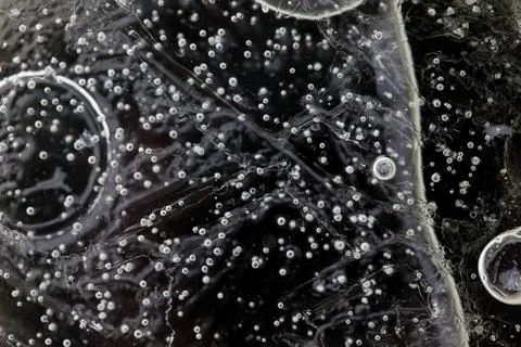 Abstract macro background image. natural ice stucture closeup Stock Photos