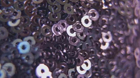 Abstract Macro Background of Shiny Rings and Blurred Lights. 스톡 동영상 347245648