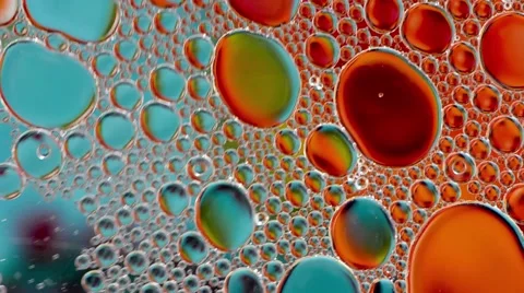 Abstract macro background with water and oil Stock Footage 63301687